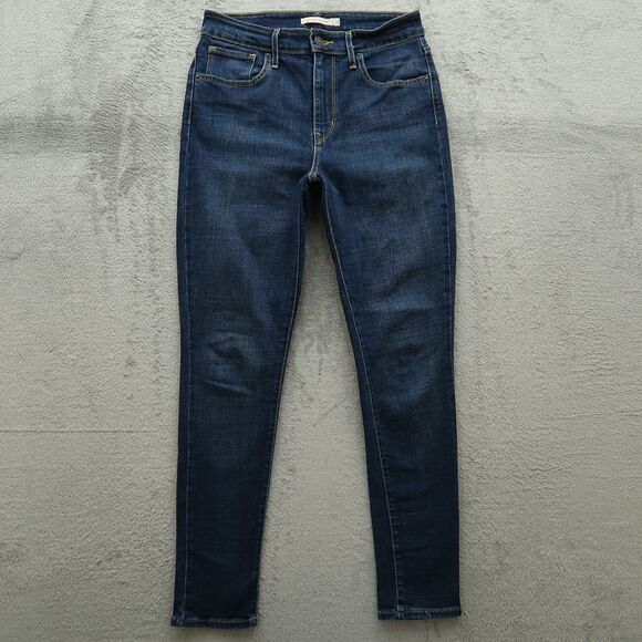 Levi's 721 Jeans Women's Size 28 Blue High-Rise Skinny Denim 28" Inseam Stretch - Picture 1 of 16